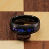 100S JEWELRY Mens Tungsten Rings Orion Nebula Opal Galaxy Inlay Black Sandblasted Finish Engagement Promise Wedding Band Sizes 6-16(tungsten – standard)