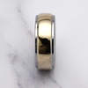 100S JEWELRY Engraved Personalized Tungsten Rings For Men Women Wedding Band Two Tones Gold Mirror Finish Sizes 6-16(tungsten – custom text engraving)