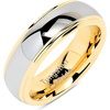 100S JEWELRY Engraved Personalized 6mm Tungsten Rings For Men Women Wedding Band Two Tones Gold Silver Engagement Size 5-13(tungsten – standard)