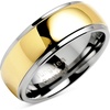 100S JEWELRY Engraved Personalized Tungsten Rings For Men Women Wedding Band Two Tones Gold Mirror Finish Sizes 6-16(tungsten – standard)